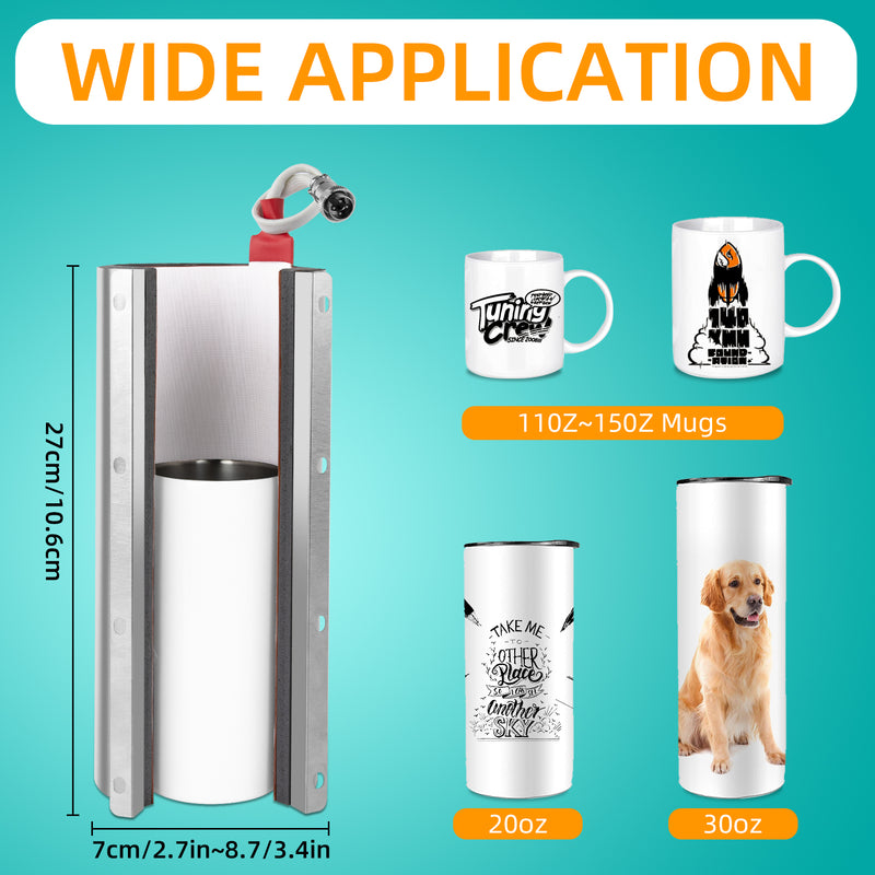 Tumbler Heat Press Attachment 30oz